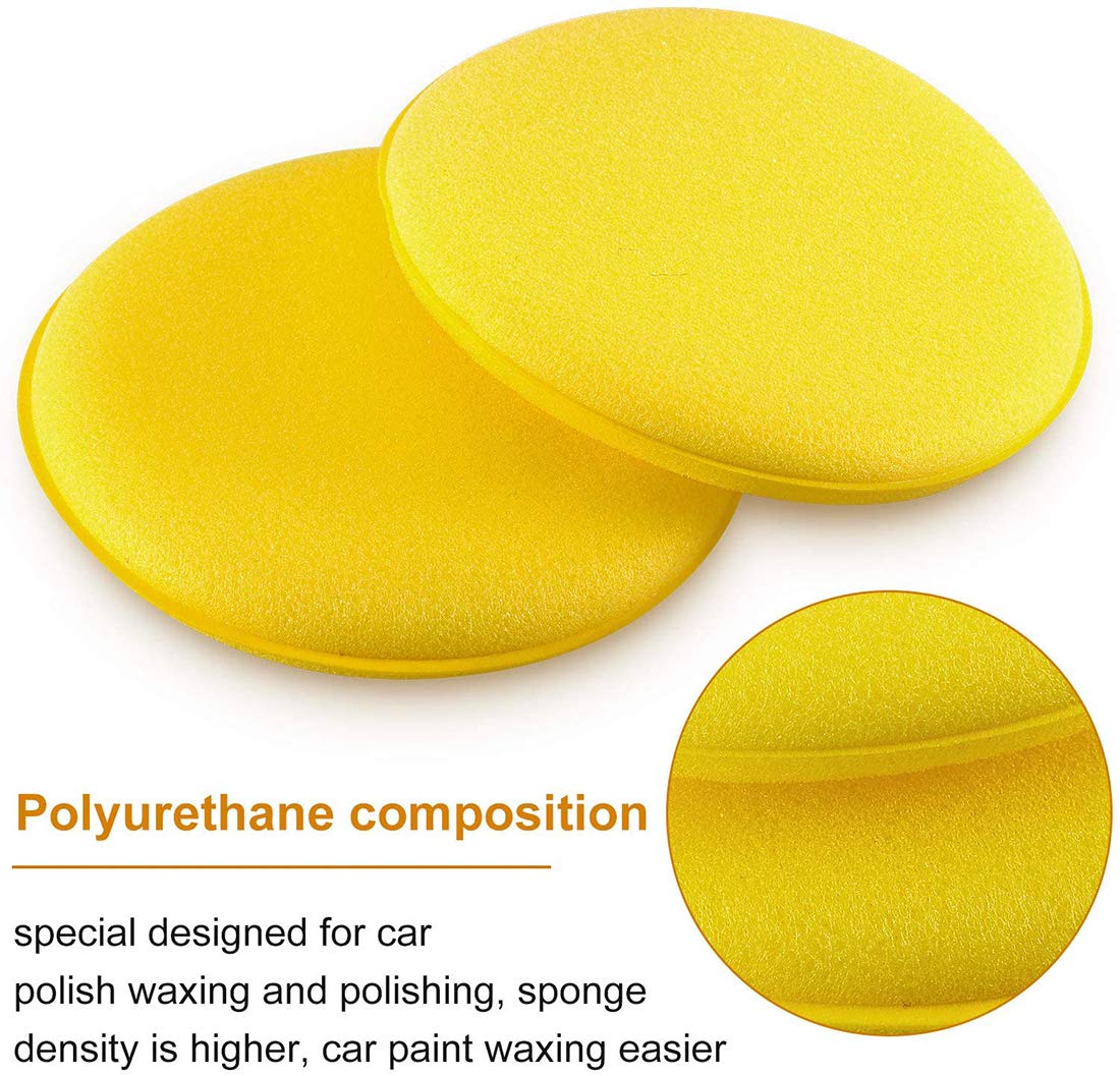 Zattcas Microfiber Polishing Sponge Pads 6-Pack