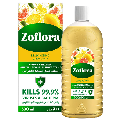 Zoflora Lemon Zing Kitchen & Bathroom Cleaner 500ml