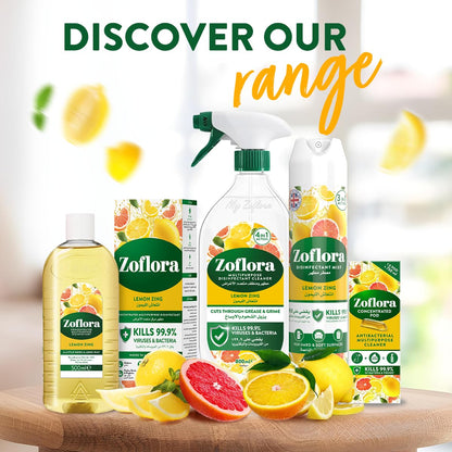 Zoflora Lemon Zing Kitchen & Bathroom Cleaner 500ml