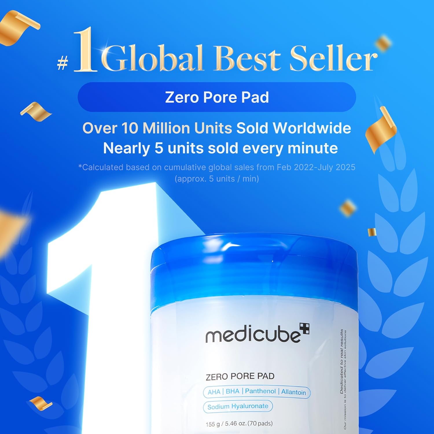 medicube Toner Pads Zero Pore 2.0 – Dual-Textured Exfoliating Facial Pads with 4.5% AHA & 0.45% BHA – 70 Pads, Korean Skincare